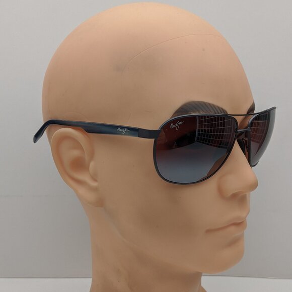 🕶️Maui Jim MJ728-02S Castles Polarized Sunglasses 61/16 140 /ALO304🕶️ - Picture 9 of 11